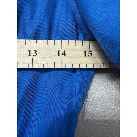 NWOT Dissh Campbell Cobalt Blue High Neck Waist Pleated Maxi Dress Women's 4US - Picture 6 of 12